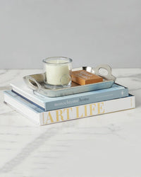 etúHOME HOME Silver Rectangle Metal Tray, Small