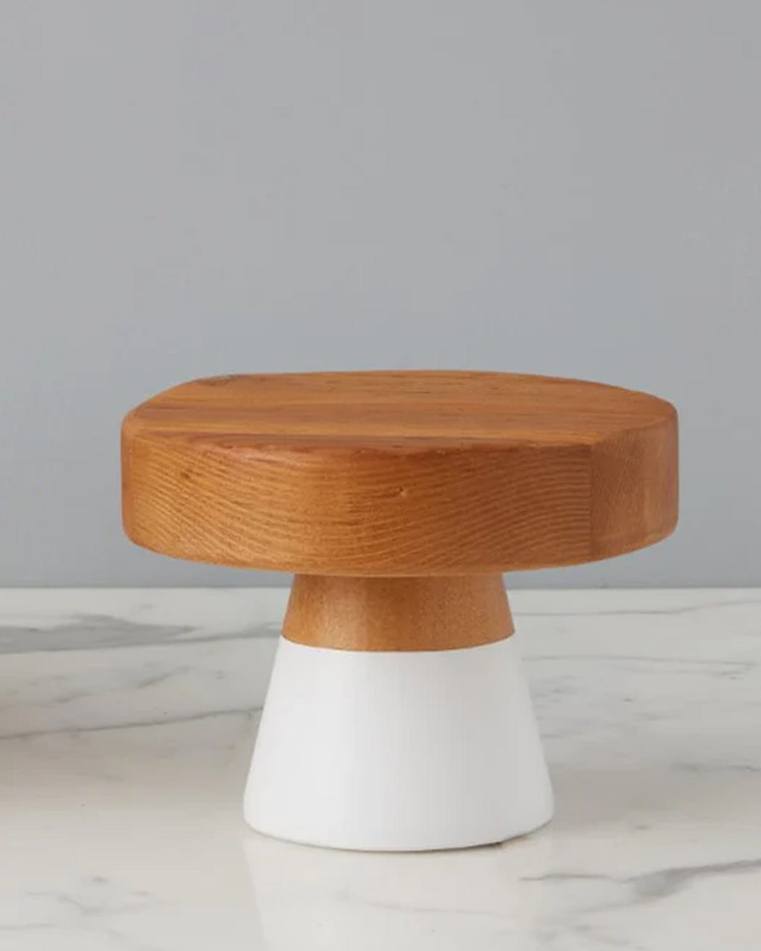 White Mod Block Cake Stand, Small
