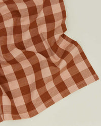 Hawkins New York Essential Gingham Dinner Napkins in Blush/Terracotta - Set of 4