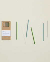 Hawkins New York Essential Glass Straws - Set of 6 in Cools