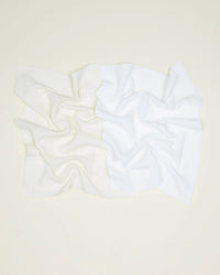Hawkins New York Set of 2 Essential Waffle Dish Towels - Ivory + White
