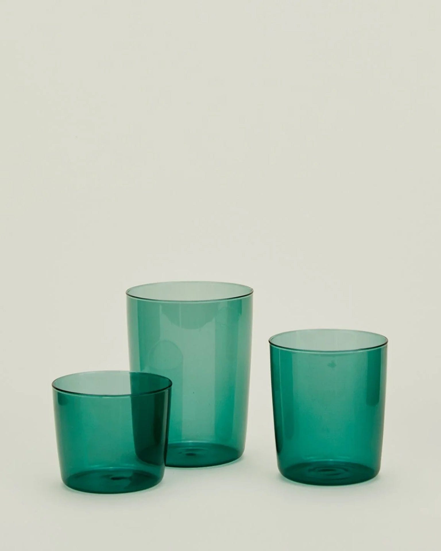 Set of 4 Essential Glassware in Peacock