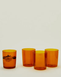 Hawkins New York Set of 4 Essential Glassware in Terracotta