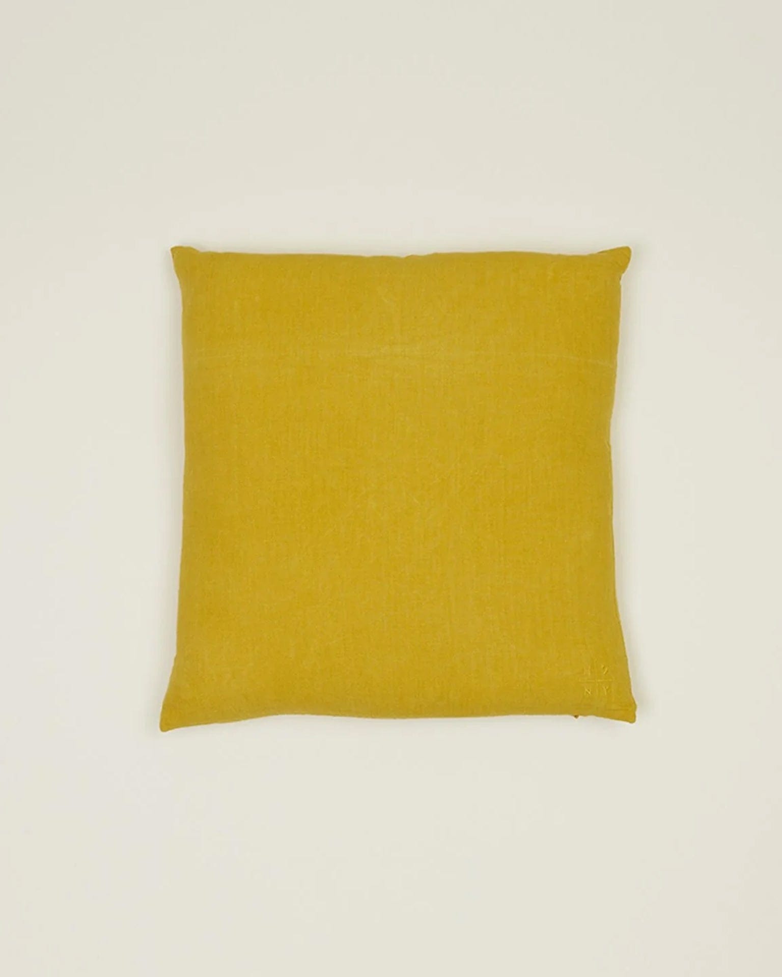 Simple Linen Pillow - 18 x 18 inches in Mustard