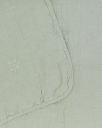 Hawkins New York Simple Linen Quilt in Sage
