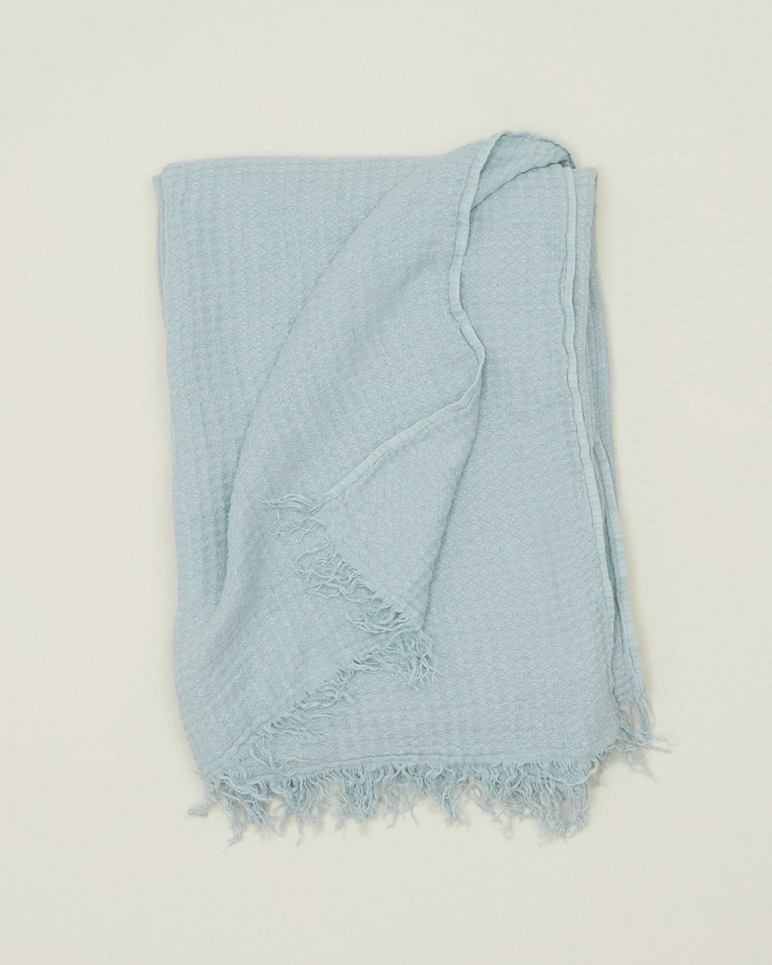 Simple Linen Throw in Sky