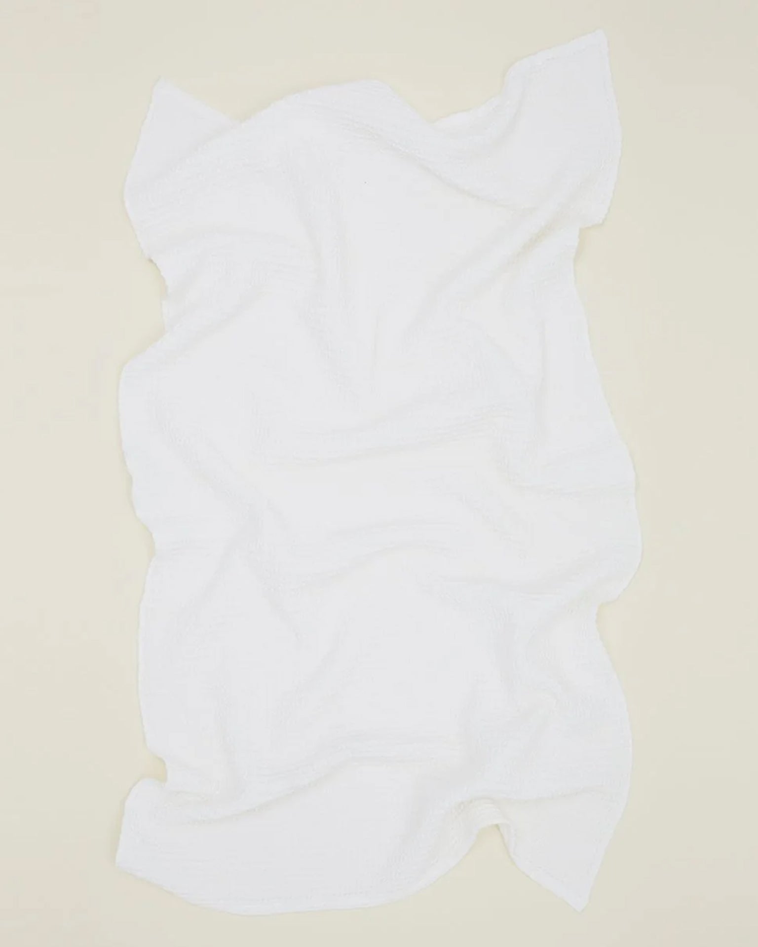 Simple Waffle Bath Sheet in White