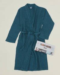 Hawkins New York Simple Waffle Bathrobe in Peacock