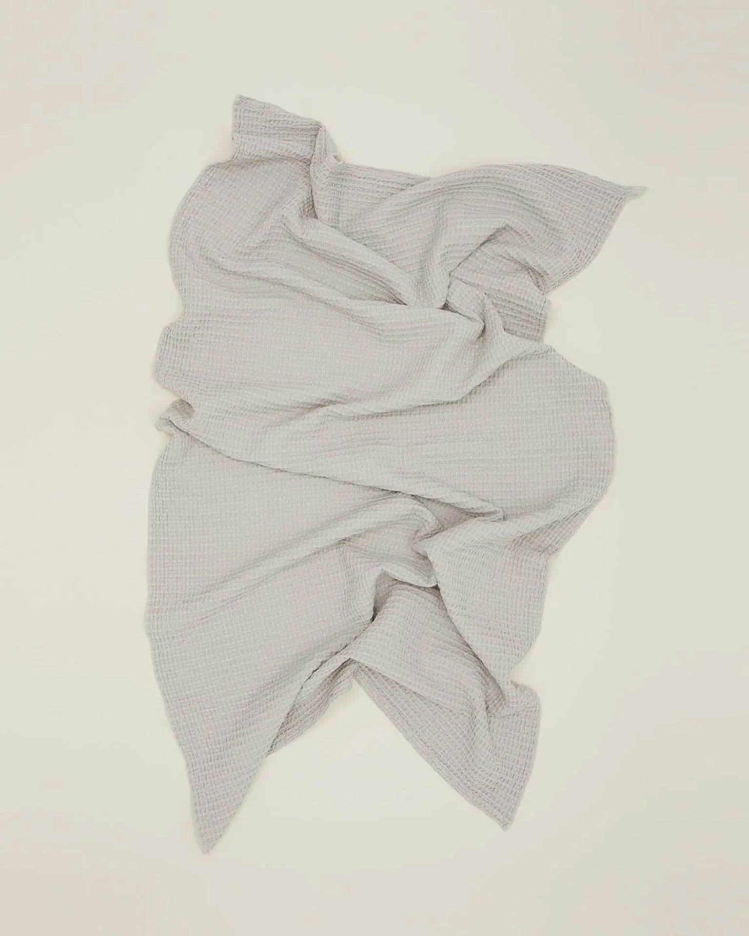 Simple Waffle Hand Towel in Light Grey