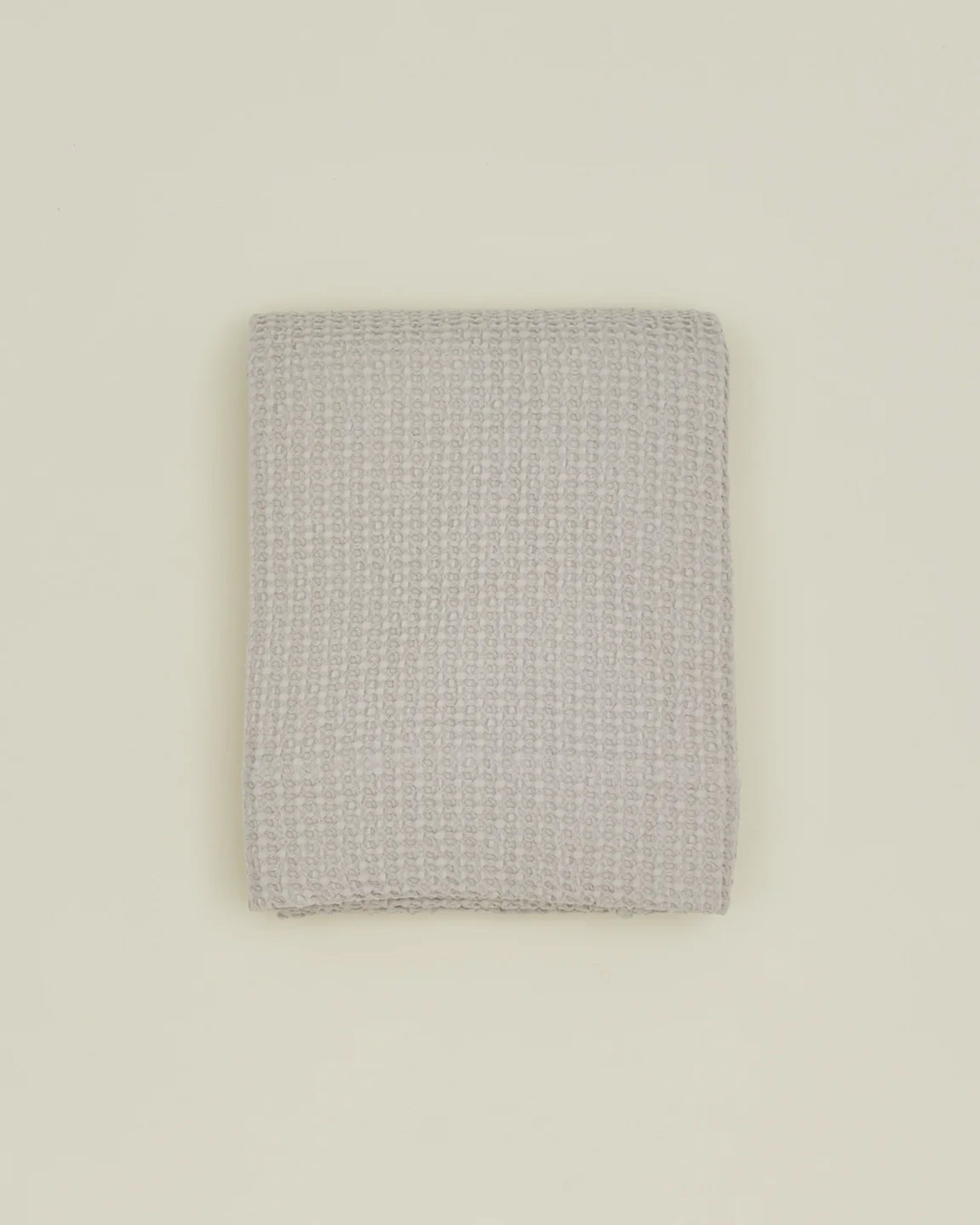 Hawkins New York Simple Waffle Shower Curtain in Light Grey