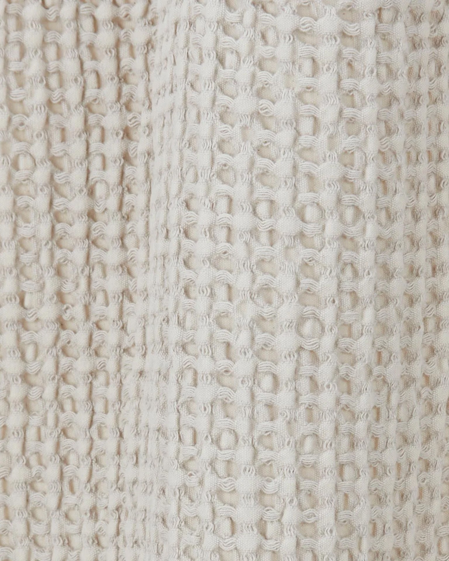 Hawkins New York Simple Waffle Shower Curtain in Light Grey