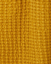 Hawkins New York Simple Waffle Shower Curtain in Mustard