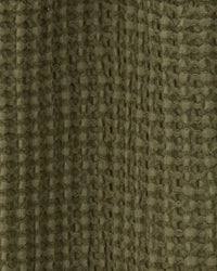 Hawkins New York Simple Waffle Shower Curtain in Olive