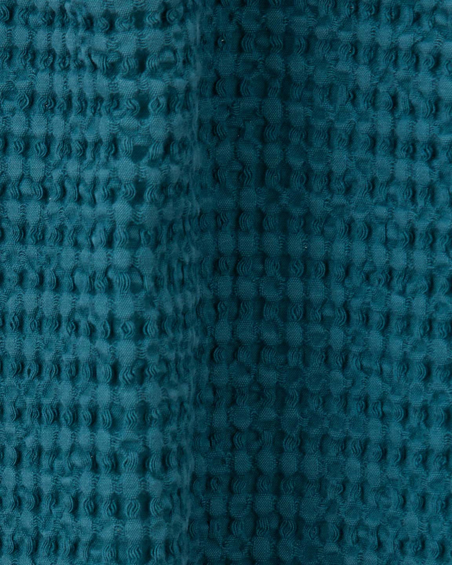 Hawkins New York Simple Waffle Shower Curtain in Peacock