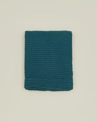 Hawkins New York Simple Waffle Shower Curtain in Peacock