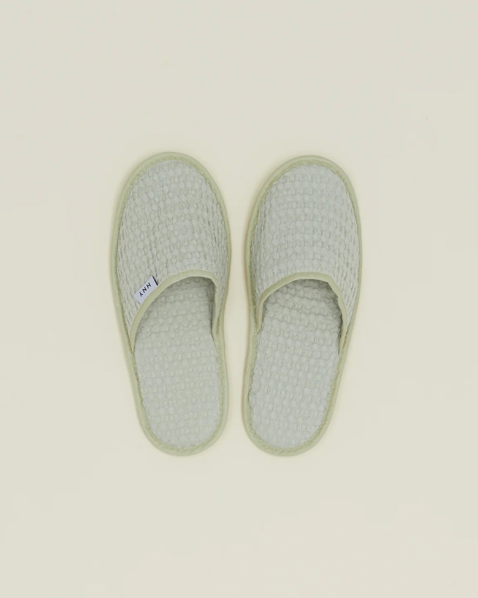 Simple Waffle Slippers in Sage