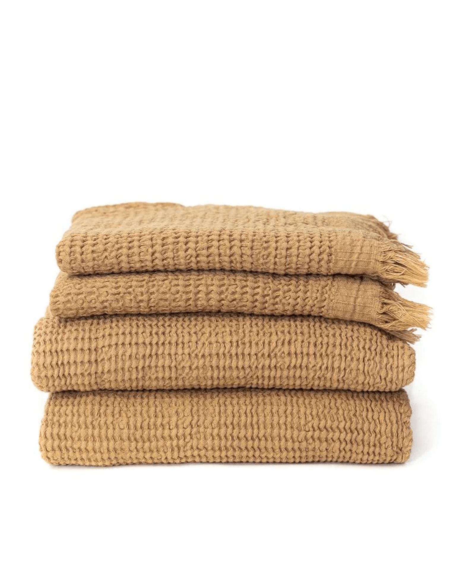 Ella Waffle Towel in Latte