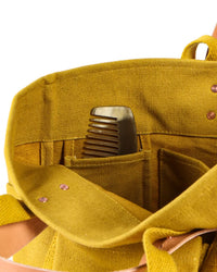 IMMODEST COTTON Construction Tote in Chartreuse