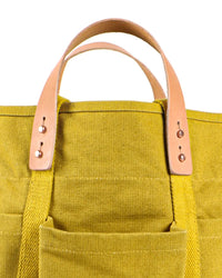 IMMODEST COTTON Construction Tote in Chartreuse