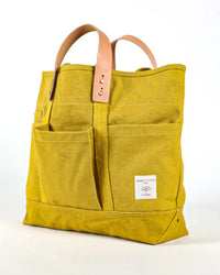 IMMODEST COTTON Construction Tote in Chartreuse