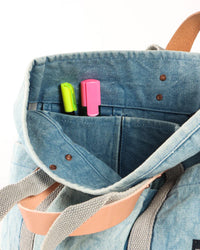 IMMODEST COTTON Costruction Tote in Acid Wash
