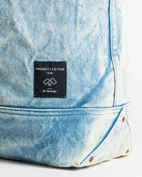 IMMODEST COTTON Large East West Tote in Acid Wash