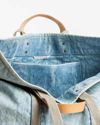 IMMODEST COTTON Large East West Tote in Acid Wash