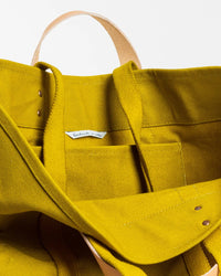 IMMODEST COTTON Large East West Tote in Chartreuse