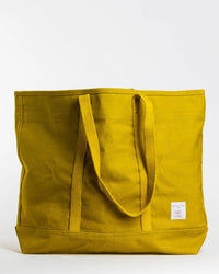 IMMODEST COTTON Large East West Tote in Chartreuse