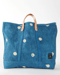IMMODEST COTTON Large East West Tote in Light Indigo Moon