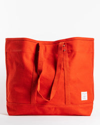 IMMODEST COTTON Large East West Tote in Persimmon