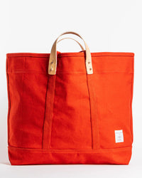 IMMODEST COTTON Large East West Tote in Persimmon