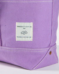 IMMODEST COTTON Construction Tote in Lilac