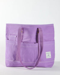 IMMODEST COTTON Construction Tote in Lilac