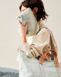 IMMODEST COTTON Accessories Sardine Pouch in Acid Wash