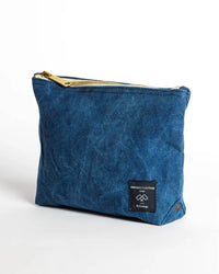 IMMODEST COTTON Accessories Sardine Pouch in Dark Indigo