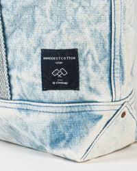 IMMODEST COTTON Small East West Tote in Acid Wash