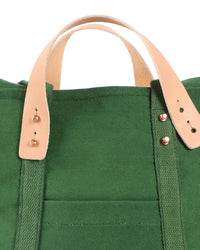 IMMODEST COTTON Small Zipper Tote in Pine/Ocean
