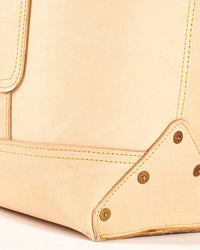 IMMODEST COTTON Leather Bucket Tote in Undyed