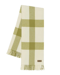Lands Downunder Home Lemongrass Wellington Plaid Throw in Lemongrass