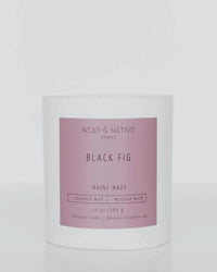 Near & Native Coconut Wax Wood Wick Candle in Black Fig