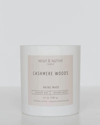 Near & Native Coconut Wax Wood Wick Candle in Cashmere Woods