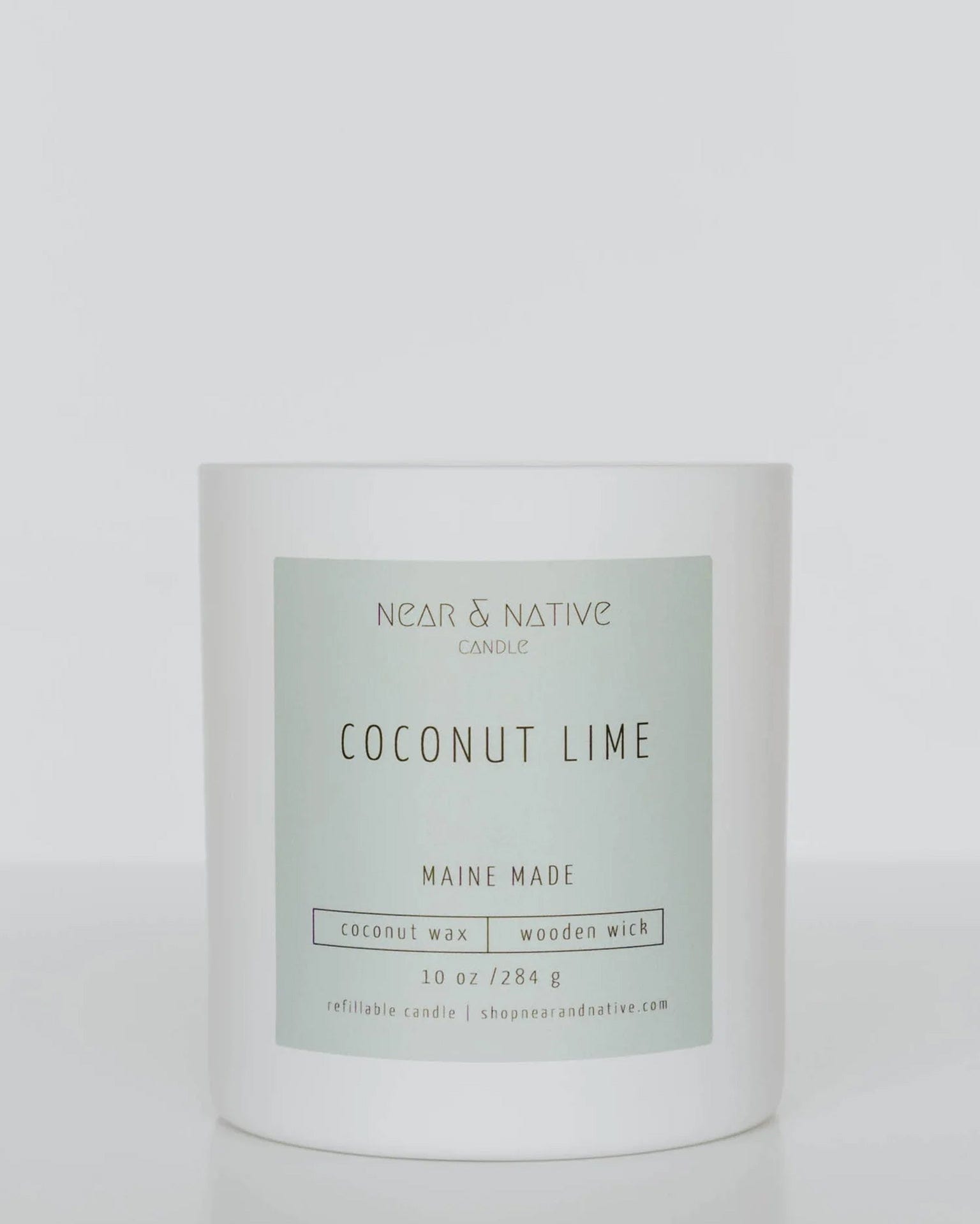 Coconut Wax Wood Wick Candle in Coconut Lime