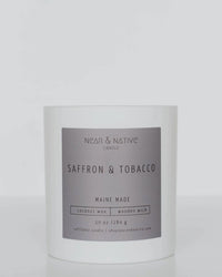 Near & Native Coconut Wax Wood Wick Candle in Saffron Tobacco