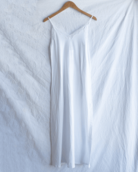 Only Hearts Org Cttn w/ Lace Trim Chemise Gown in White