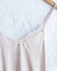 Only Hearts Org Cttn w/ Lace Trim Chemise in Bone