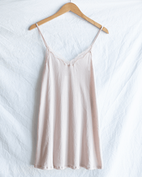 Only Hearts Org Cttn w/ Lace Trim Chemise in Bone
