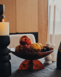 Saarde Flow Resin Fruit Bowl in Earth
