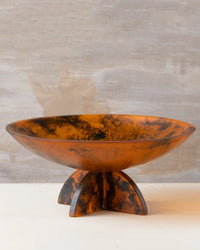 Saarde Flow Resin Fruit Bowl in Earth