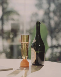 Saarde HOME Kairos Champagne Flute in Yellow Topaz